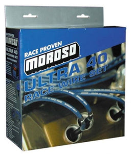 Moroso Chevrolet Big Block Ignition Wire Set - Ultra 40 - Unsleeved - HEI - Over Valve - Red