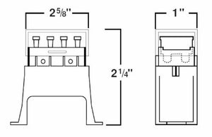 Hella Fuse Box 4 Way Axial Single