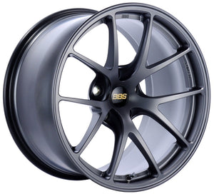 BBS RI-A 18x10.5 5x120 ET22 Matte Graphite Wheel -82mm PFS/Clip Required