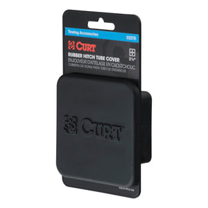 Curt 2-1/2in Rubber Hitch Tube Cover (Packaged)