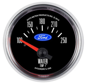 Autometer Ford 2-1/16in. 100F-250F Electric Water Temp Gauge