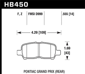 Hawk Performance Ceramic Street Brake Pads