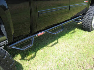 N-Fab Nerf Step 99-06 Chevy-GMC 1500/2500/3500 Ext. Cab 6.5ft Bed - Gloss Black - Bed Access - 3in