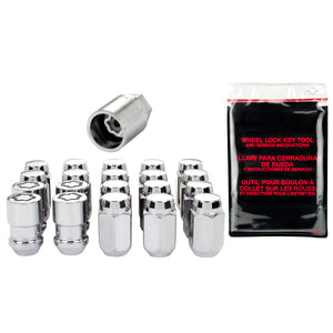 McGard 5 Lug Hex Install Kit w/Locks (Cone Seat Nut) 7/16-20 / 13/16 Hex / 1.5in. Length - Chrome