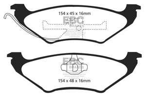 EBC 90-94 Lincoln Town Car 4.6 Ultimax2 Rear Brake Pads