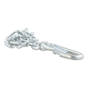 Curt 27in Safety Chain w/1 Snap Hook (2000lbs Clear Zinc)