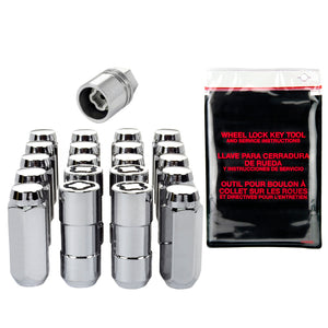 McGard 5 Lug Hex Install Kit w/Locks (Cone Seat Nut) M14X2.0 / 13/16 Hex / 2.25in. Length - Chrome