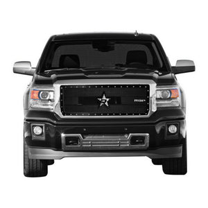 RBP RX-3 Series Studded Frame 1pc. Grille 14-15 GMC Sierra 1500 (Except All-Terrain Edition) - Black