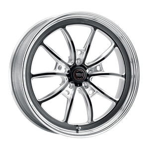 Weld S80 20x9 / 5x115 BP / 6.3in BS Black Wheel (High Pad) - Non-Beadlock