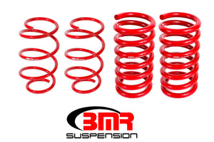 BMR 15-17 S550 Mustang Drag Version Lowering Springs (Set Of 4) - Red