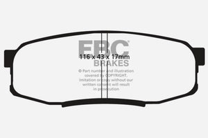 EBC 08-21 Toyota Land Cruiser 5.7L (150mm PCD) Bluestuff Brake Pads