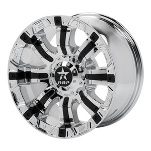 RBP 94R 18x10 6x135 BP / 6 BS 10mm Offset 87mm CB (Hub Centric) Chrome w/Black Inserts Wheel