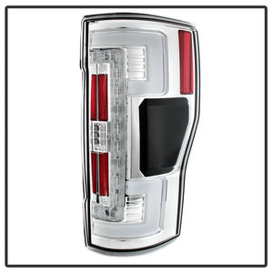 Spyder 17-18 Ford F-250 SD (w/Blind Spot Sensor) LED Tail Lights - Chrm (ALT-YD-FS17BS-LED-C)