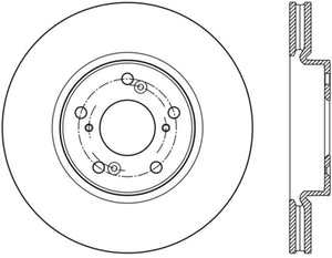 Stoptech 13-18 Honda Accord Premium Slotted CRYO-STOP Front Rotor