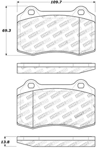 StopTech Performance 00-06 Jaguar S Typre R / XJ R / XJR-S / XJ Sport Rear Brake Pads