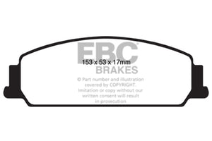 EBC 08-10 Pontiac G8 3.6 Ultimax2 Front Brake Pads