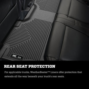 Husky Liners 21-22 Toyota Sienna (w/2nd Row Bucket Seats) WeatherBeater 2nd Seat Floor Liner - Black