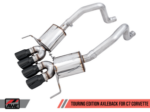 AWE Tuning 14-19 Chevy Corvette C7 Z06/ZR1 Touring Edition Axle-Back Exhaust w/Black Tips