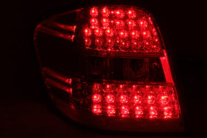 ANZO 2006-2007 Mercedes Benz M Class W164 LED Taillights Red/Clear