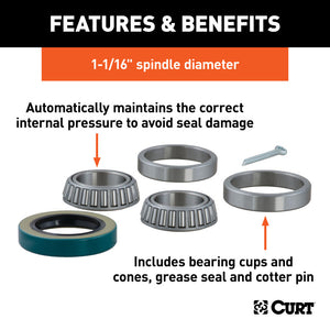 Curt 1-1/16in Wheel Bearing Kit