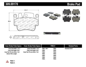 StopTech Performance 00-07 Porsche Boxster S / 06-07 Cayman / 99-05 911 Carrera Front Brake Pads