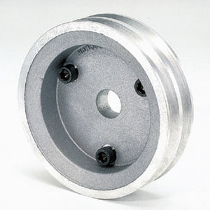 Moroso Chevrolet Small Block (w/Short Pump) Crankshaft Pulley - Double Groove - Cast Aluminum