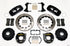 Wilwood AERO4 Rear P-Brake Kit 14.00in Drilled 58-64 Olds/Pontiac Ends 2.81in Offset