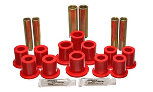 Energy Suspension Fd Rr Spring Bush Set Complete - Red