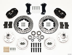 Wilwood Forged Dynalite Front Kit 11.00in Drilled Heidts Tri -5 2 inch Drop Spindle