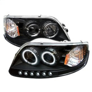 Spyder Ford F150 97-03/Expedition 97-02 1PC Projector - CCFL Halo LED Blk PRO-YD-FF15097-1P-CCFL-BK