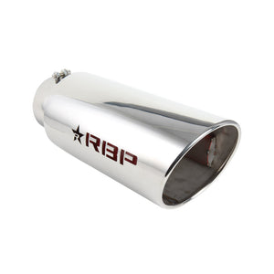 RBP RX-7 Polished Exhaust Tip Inlet 5in. / Outlet 7in. / Length 18in. - Stainless Steel