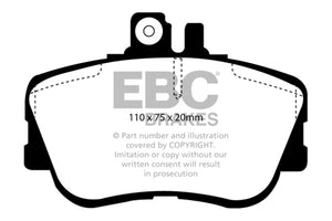 EBC 94-95 Mercedes-Benz C220 (W202) 2.2 Ultimax2 Front Brake Pads