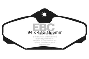 EBC 94-00 Ford Taurus 3.0L Yellowstuff Rear Brake Pads