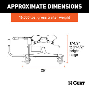 Curt A16 5th Wheel Hitch w/Roller