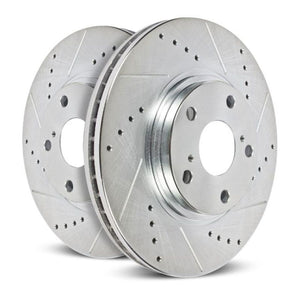 Power Stop 09-19 Audi A4 Rear Evolution Drilled & Slotted Rotors - Pair