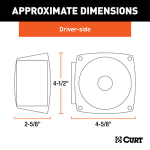 Curt Combination Trailer Light w/License Plate Illumination