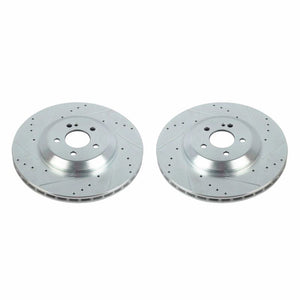 Power Stop 19-20 Mercedes-Benz CLS450 Rear Evolution Drilled & Slotted Rotors - Pair