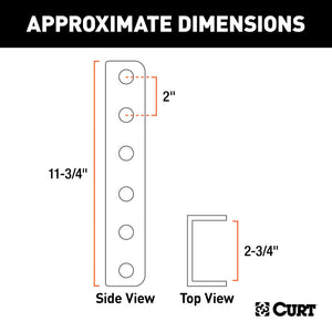 Curt SecureLatch Lunette Ring Channel (2-3/4in I.D. 11-3/4in High)