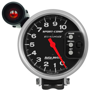 Autometer Sport-Comp 5 inch 10K RPM Shift Light Tach w/memory