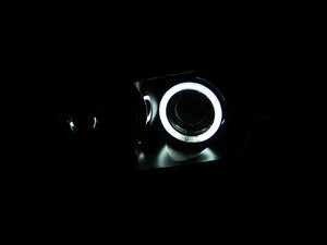 ANZO 2004-2008 Mazda 3 Projector Headlights w/ Halo Black (CCFL)