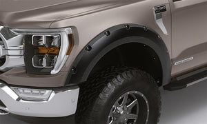 Lund 21-22 Ford F-150 (Excl. Lightning) RX-Rivet Style Textured Fender Flares - Black (2 Pc. Front)