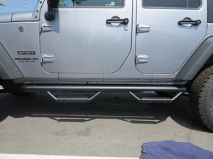 RBP RX-7 Step Bars 07-17 Jeep Wrangler JK (4-Door) - Black