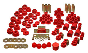 Energy Suspension 87-95 Jeep Wrangler YJ Red Hyper-Flex Master Bushing Set