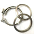 Ticon Industries 4in Titanium V-Band Clamp Assembly (2 Flanges/1 Clamp)