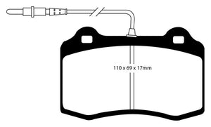 EBC 96-03 Alfa Romeo GTV 3.0 (Brembo) Greenstuff Front Brake Pads