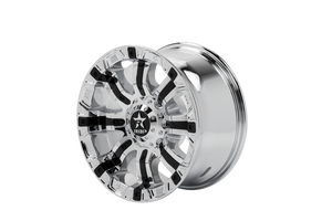 RBP 94R 17x9.0 5x139.7 BP / 5 BS 0mm Offset 78mm CB (Hub Centric) Chrome w/Black Inserts Wheel