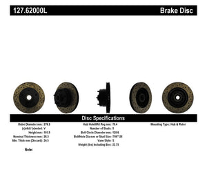 StopTech Slotted & Drilled Sport Brake Rotor