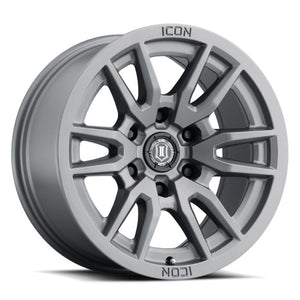 ICON Vector 6 17x8.5 6x135 6mm Offset 5in BS 87.1mm Bore Titanium Wheel