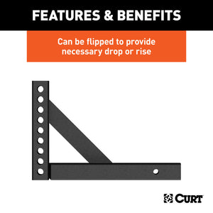 Curt Weight Distribution Shank (2in Shank 6in Drop 10-1/4in Rise)