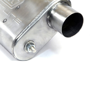 BBK VariTune Adjustable Performance Muffler 2-1/2 Offset/Offset Stainless Steel